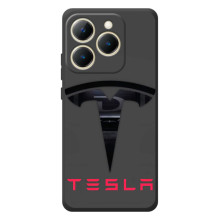 Силіконовий бампер з картинкою машини на RealMe 15T (Logo TESLA)