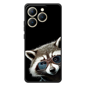Силиконовый Чехол с Енотами на RealMe 15T – Стильный Енот