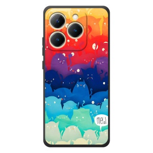 Силиконовый чехол с котиком для RealMe 15T – Mew