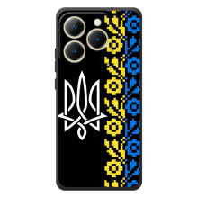 Силіконовый Чохол на RealMe 15T – Герб и вишиванка