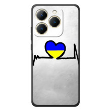 Силіконовий Чохол  на RealMe 15T (Я-Україна) (Українська кардіограма)