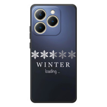 Зимние Чехлы для Реалми 15Т - прозрачный фон – Winter loading