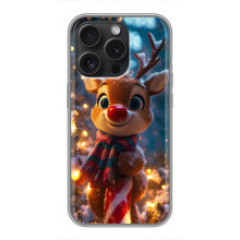 Яркий чехол для RealMe 15T с Зимними Оленятами – Олень в шарфе