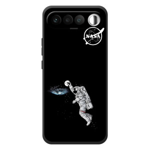 Силиконовый бампер с принтом "Наса" на RealMe 16 5G – Космонавт баскетболист