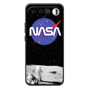 Силиконовый бампер с принтом "Наса" на RealMe 16 5G – Nasa на луне