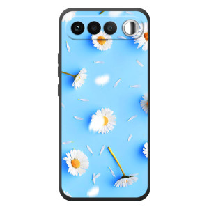 Чехол с Цветами для RealMe 16 5G (ромашки на голубом)