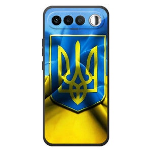 Чехол с картинкой (Патриотический ГЕРБ) на RealMe 16 5G – Герб и Флаг Украины