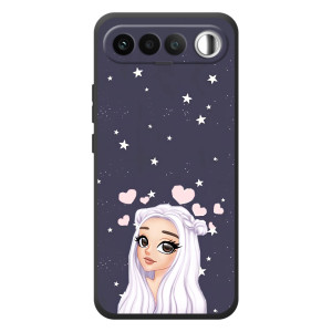 Чехол Стильные девушки на RealMe 16 5G (Девушка и сердечки)