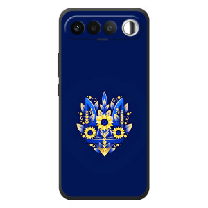 Чохол з українським гербом на RealMe 16 5G – Квітчастий гирб