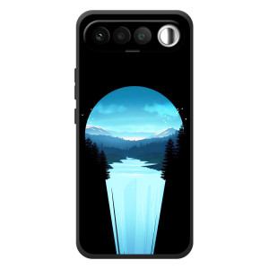 Летний Чехол на RealMe 16 5G (Синий Водопад)