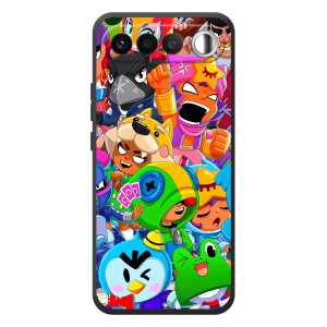 Силиконовый Чехол на RealMe 16 5G с картинкой Brawl Stars