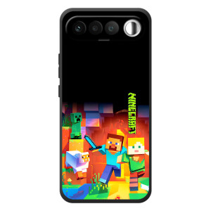 Чехлы для RealMe 16 5G (Персонажи Майн Крафт) (Герой Майнкрафт)