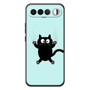 Силиконовый чехол с котиком для RealMe 16 5G (Падающий кот)