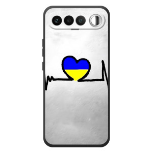Силиконовый Чехол на RealMe 16 5G (Я-Украина) – Украинская кардиограмма