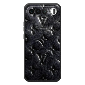 Текстурный Чехол Louis Vuitton для РеалМе 16 5Г (Черный ЛВ)