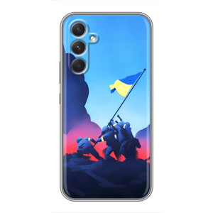 Чехол с украинским воином на RealMe 16x – Украинский прапор