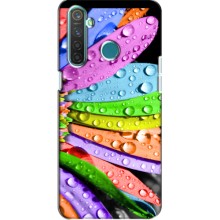 Чехлы (ART) Цветы на Realme 5 Pro (VPrint) (Семицветик)
