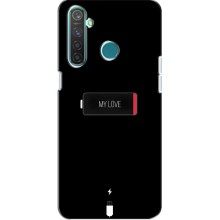 Чехлы для любимой на RealMe 5 Pro (VPrint) (Love battery)