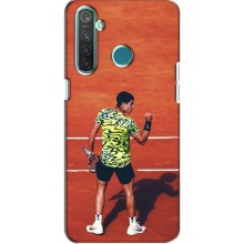 Чехлы с принтом Спортивная тематика для Realme 5 Pro – Алькарас Теннисист