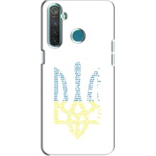 Чохли для Realme 5 Pro Укр. Символіка (AlphaPrint) (Герб з букв)