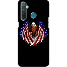 Чехол Флаг USA для Realme 5 Pro – Крылья США