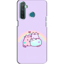 Чохол на RealMe 5 Pro з Котиками (VPrint) (Радужний котик)
