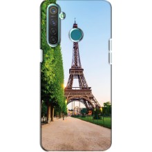Чехол Эйфелева Башня для Realme 5 Pro - (AlphaPrint) (Дорога в Париж)