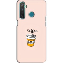 Чехол с изображением  вкусной еды для Realme 5 Pro (Кружка кофе)