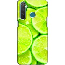 Чехол с изображением  вкусной еды для Realme 5 Pro (Лайм)