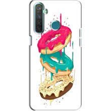 Чехол с изображением  вкусной еды для Realme 5 Pro (Сочные пончики)