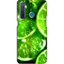 Чехол с изображением  вкусной еды для Realme 5 Pro (Яркий ЛАЙМ)