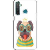 Бампер для Realme 5 Pro с картинкой "Песики" (Собака Король)
