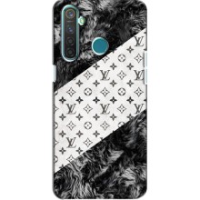 Чехол Стиль Louis Vuitton на Realme 5 Pro (LV на белом)