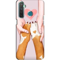 Чехол (ТПУ) Милые собачки для Realme 5 Pro – Любовь к собакам