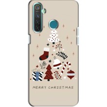 Рождественские Чехлы для Realme 5 Pro (VPrint) (Merry Christmas)