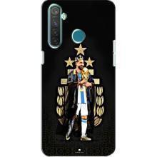 Чехлы для Realme 5 (Leo чемпион) (AlphaPrint) – Месси Король