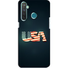 Чехол Флаг USA для Realme 5 (USA)