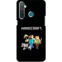 Чохол Майнкрафт на Realme 5 (AlphaPrint) Minecraft – герої Minecraft