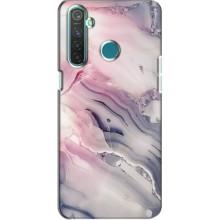 Мраморный чехол на Realme 5 (VPrint) – Пурпурный Мрамор