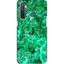 Мраморный чехол на Realme 5 (VPrint) – Салатный Мрамор