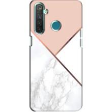 Мраморный чехол на Realme 5 (VPrint) – Тройной мрамор