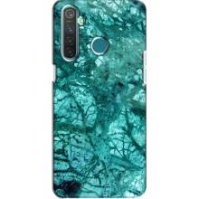 Мраморный чехол на Realme 5 (VPrint) – Зеленый мрамор