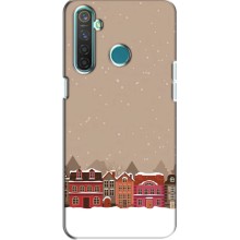 Новорічні, Святкові Чохли для Realme 5 - 2024 год (Зимове місто)