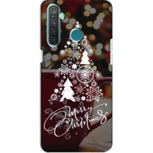 Різдвяні Чохли для Realme 5 (VPrint) (Ялинка яскрава)