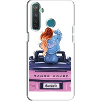Силіконовый Чохол на Realme 5 з картинкой Модных девушек – Дівчина на машині