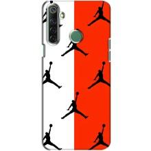 Чехлы для Realme 6i - с картинкой JORDAN (AlphaPrint) – Лого Джордан