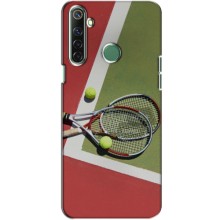Чехлы с принтом Спортивная тематика для Realme 6i – Ракетки теннис