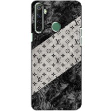 Чехол Стиль Louis Vuitton на Realme 6i – LV на белом