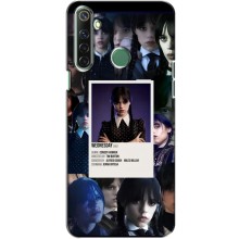 Чехлы Венсдей на Realme 6i Уэнсдей (AlphaPrint) (коллаж Уэнздей)