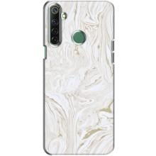 Мраморный чехол на Realme 6i (VPrint) – Белый мрамор